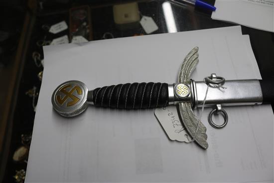 A WWII Luftwaffe officers sword length 96cm